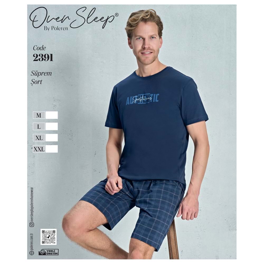 2391 OVER ERKEK SÜPREM ŞORT TAKIM(M-L-XL-XXL)