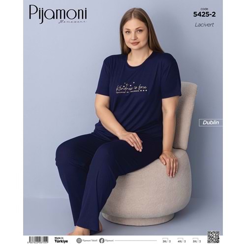 PJAMONİ 5425 DUBLİN RAPORLU BATTAL KISAKOL ENJEKSİYON BASKI 2 Lİ TAKIM