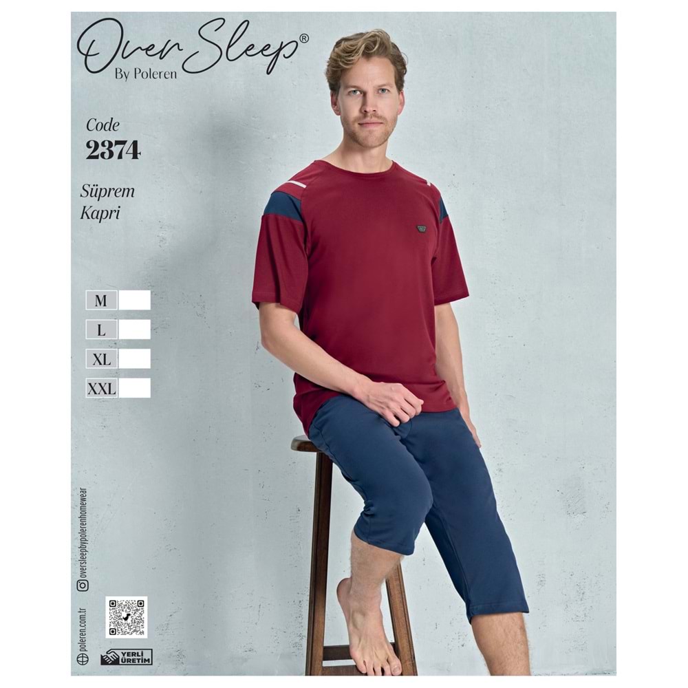 2374 OVER ERKEK SÜPREM KAPRİ TAKIM(M-L-XL-XXL)