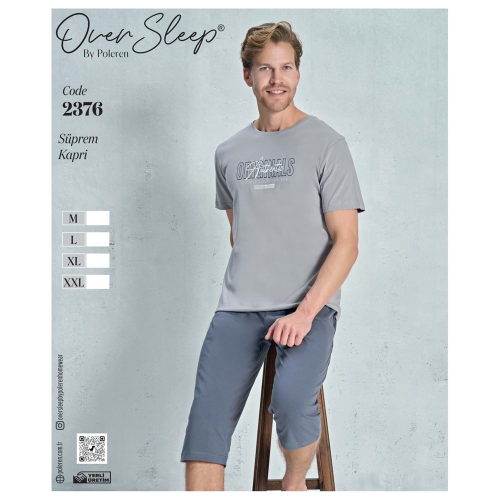 2376 OVER ERKEK SÜPREM KAPRİ TAKIM(M-L-XL-XXL)