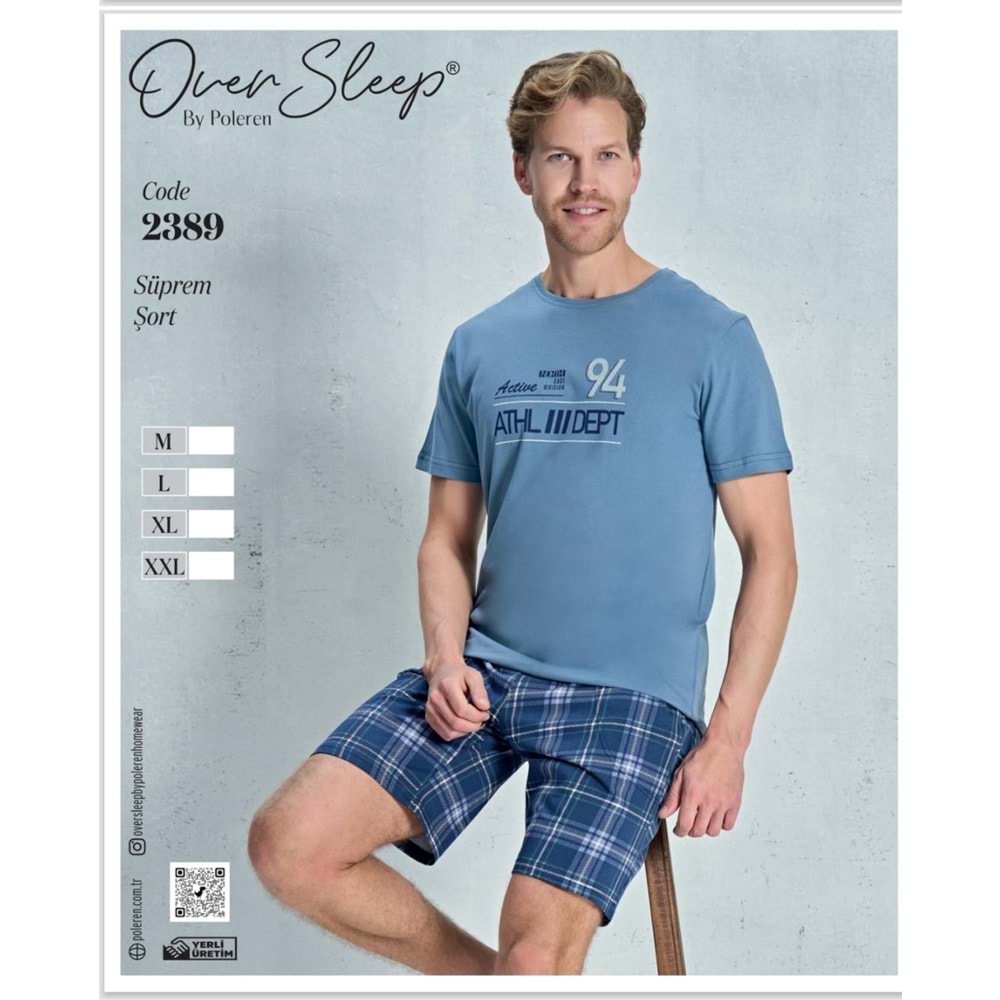 2389 OVER ERKEK SÜPREM ŞORT TAKIM(M-L-XL-XXL)