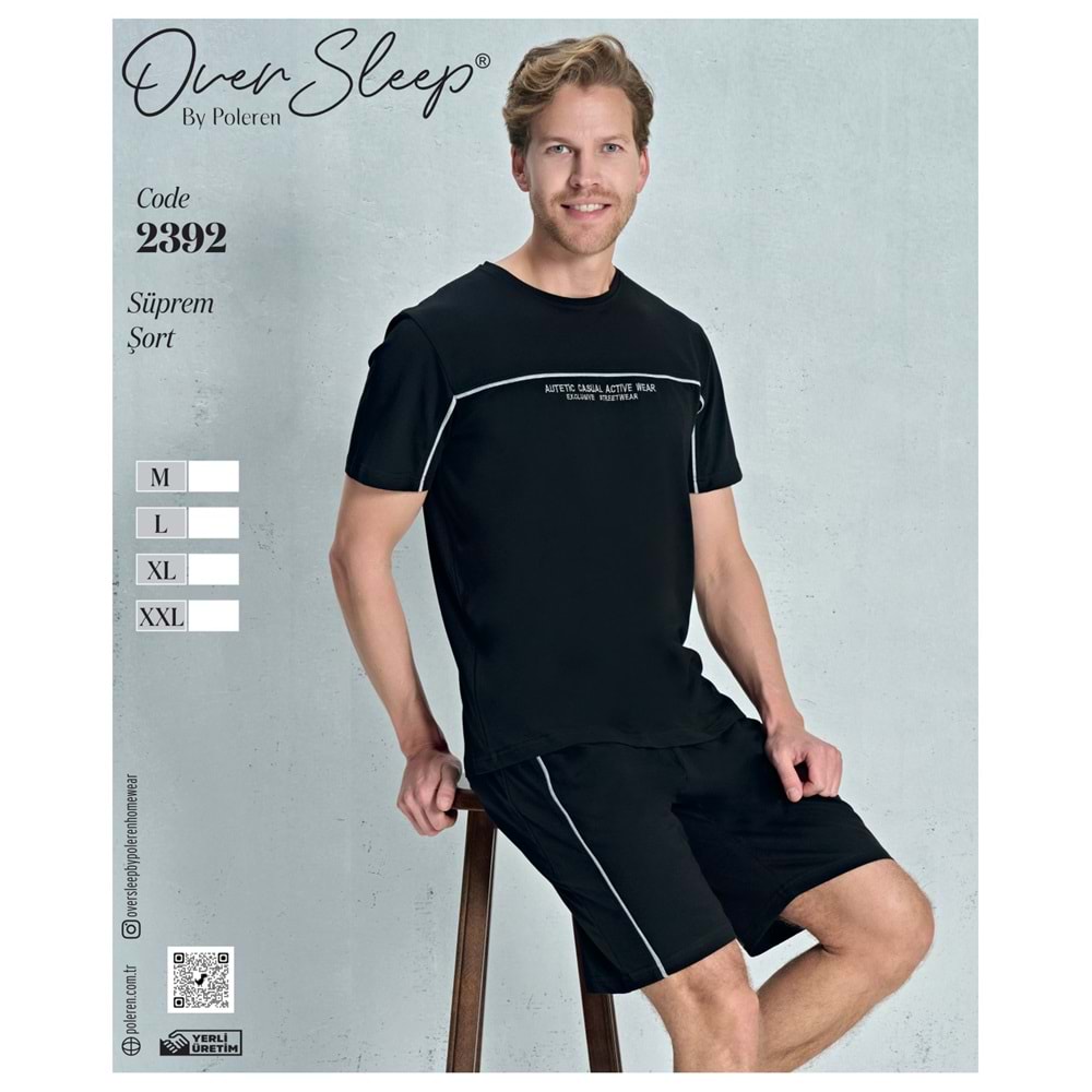 2392 OVER ERKEK SÜPREM ŞORT TAKIM(M-L-XL-XXL)