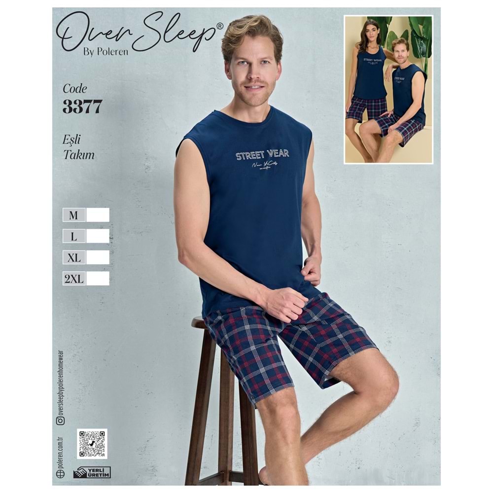 3377 OVER ERKEK EŞLİ TAKIM(M-L-XL-XXL)