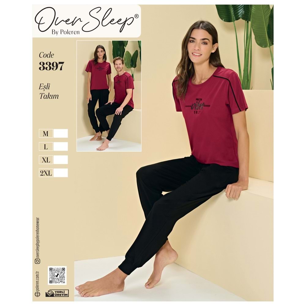 3397 OVER BAYAN LYC EŞLİ TAKIM(M-L-XL-XXL)