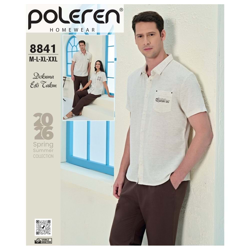 8841 POLEREN ERKEK EŞLİ DOKUMA TK(M-L-XL-XXL)
